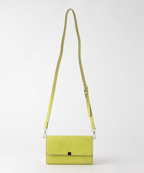 Another Edition（アナザーエディション）の「ウォレットミニショルダー/AEBFC Wallet  Mini SHLD（ショルダーバッグ・レディース・ライトグレー/ピンク/イエロー/ライトブルー・FREE）」の7枚目の写真