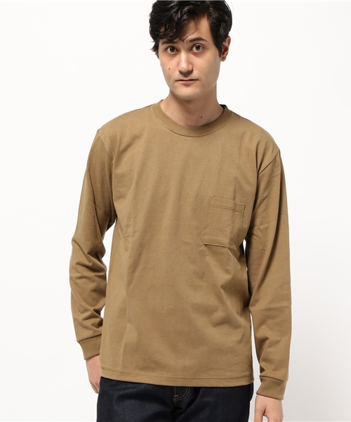 AMERICAN RAG CIE(アメリカンラグシー)の「アメリカンコットン クルーネック 長袖 Tシャツ(Tシャツ/カットソー・メンズ・ホワイト/ベージュ/ダークグリーン/ダークネイビー・1/2/3)」の17枚目の写真