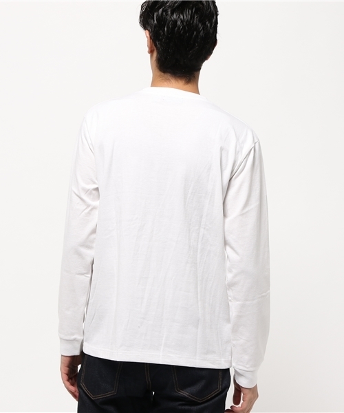 AMERICAN RAG CIE(アメリカンラグシー)の「アメリカンコットン クルーネック 長袖 Tシャツ(Tシャツ/カットソー・メンズ・ホワイト/ベージュ/ダークグリーン/ダークネイビー・1/2/3)」の10枚目の写真