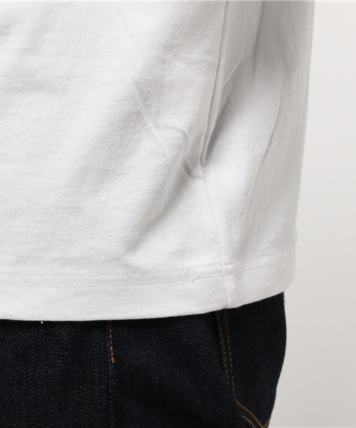 AMERICAN RAG CIE(アメリカンラグシー)の「アメリカンコットン クルーネック 長袖 Tシャツ(Tシャツ/カットソー・メンズ・ホワイト/ベージュ/ダークグリーン/ダークネイビー・1/2/3)」の7枚目の写真
