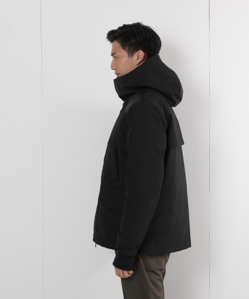 GLOBAL WORK（グローバルワーク）の「レイヤーダウンジャケット/720832（ダウンジャケット/コート・メンズ・ブラック/カーキ・SMALL/MEDIUM/LARGE/X-LARGE）」の9枚目の写真