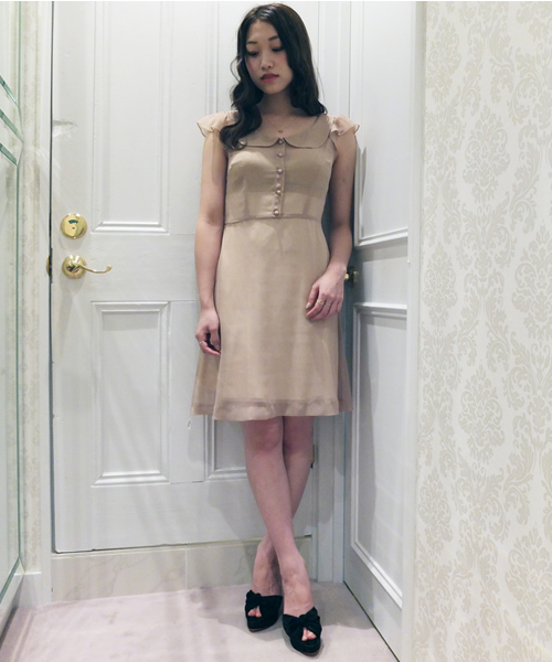 100 本物保証 Verybrain ワンピース レッドドット ひざ丈ワンピース Develevation Com