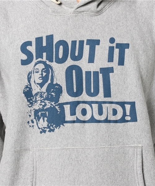 HYSTERIC GLAMOUR(ヒステリックグラマー)の「LOUD!pt PK(パーカー・メンズ・レッド/ネイビー/トップグレー・SMALL/MEDIUM/LARGE)」の4枚目の写真