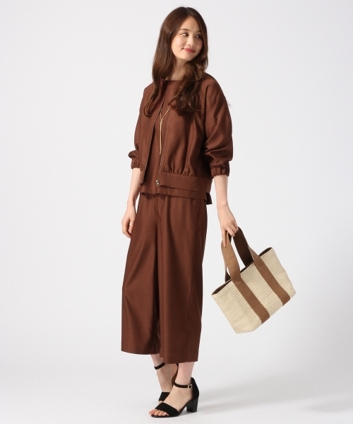 GLOBAL WORK（グローバルワーク）の「【吸水速乾】ビーチパジャマプルオーバー半袖/739761（Tシャツ/カットソー・レディース・ブラウン/ネイビー・LARGE/MEDIUM）」の3枚目の写真