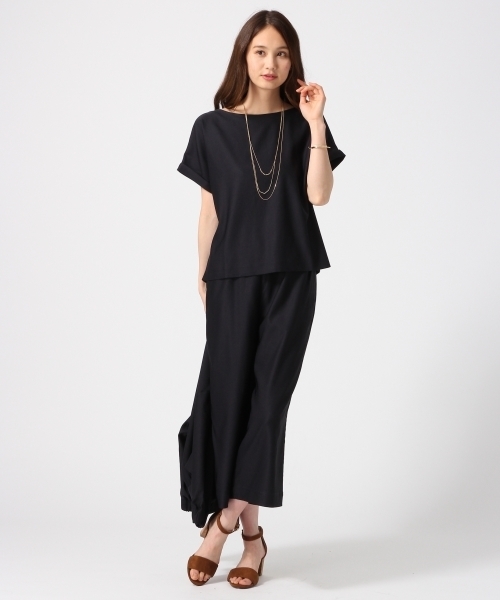 GLOBAL WORK（グローバルワーク）の「【吸水速乾】ビーチパジャマプルオーバー半袖/739761（Tシャツ/カットソー・レディース・ブラウン/ネイビー・LARGE/MEDIUM）」の11枚目の写真