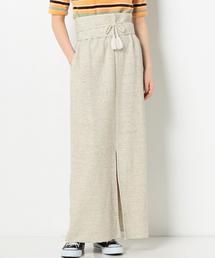 Another Edition | 裏毛マキシスカート＆ベルト(スカート)