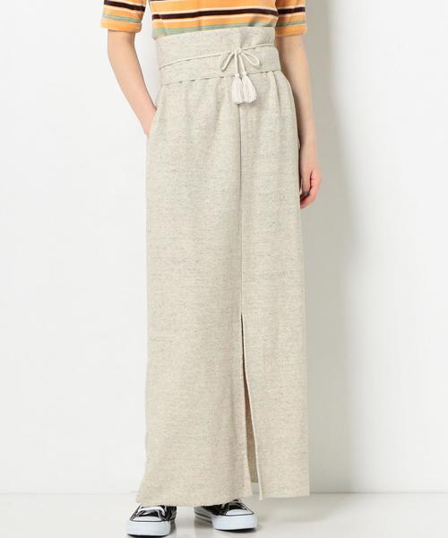 Another Edition（アナザーエディション）の「裏毛マキシスカート＆ベルト ◆（スカート・レディース・ピンク/ライトグレー/ナチュラル・FREE）」の3枚目の写真