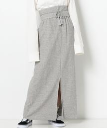 Another Edition | 裏毛マキシスカート＆ベルト(スカート)