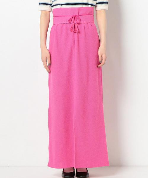 Another Edition（アナザーエディション）の「裏毛マキシスカート＆ベルト ◆（スカート・レディース・ピンク/ライトグレー/ナチュラル・FREE）」の5枚目の写真