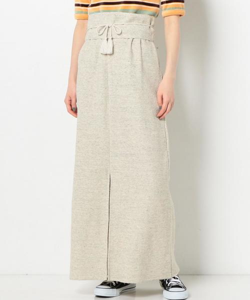 Another Edition（アナザーエディション）の「裏毛マキシスカート＆ベルト ◆（スカート・レディース・ピンク/ライトグレー/ナチュラル・FREE）」の9枚目の写真
