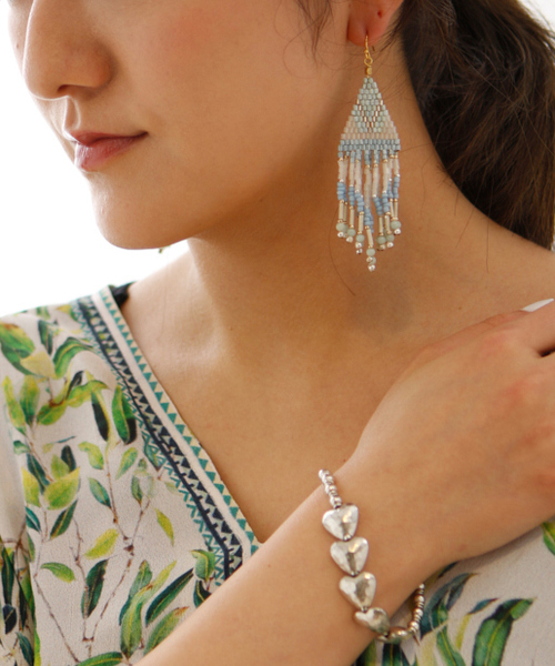 NAKAMOL(ナカモル)の「NAKAMOL2-1(ピアス(両耳用)・レディース・アクア/ピンク・FREE)」の2枚目の写真