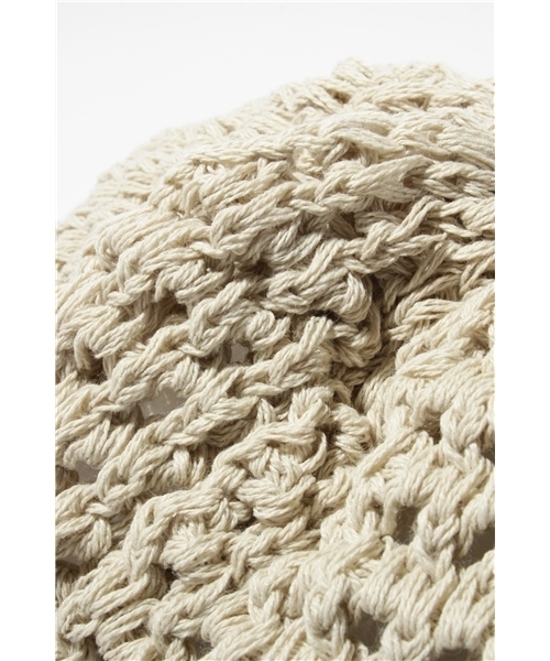 Ray BEAMS(レイビームス)の「Ray BEAMS / サマーニット ベレー(ハンチング/ベレー帽・レディース・ベージュ/ロイヤルブルー・ONE SIZE)」の4枚目の写真
