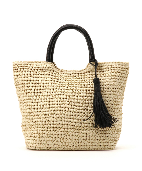 NATURAL BEAUTY BASIC（ナチュラルビューティーベーシック）の「バイカラータッセルトートバッグ（トートバッグ・レディース・ブラック/ベージュ・ﾌﾘ-）」の15枚目の写真