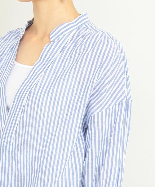 BEAUTY&YOUTH UNITED ARROWS（ビューティーアンドユースユナイテッドアローズ）の「【WEB限定】by ※ドライブレンドスキッパーブラウス -手洗い可能-速乾- ◆（シャツ/ブラウス・レディース・ホワイト/ネイビー/その他1・FREE）」の13枚目の写真