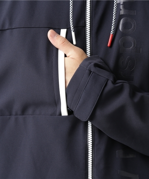 PUMA（プーマ）の「BMW MSP ソフトシェルジャケット（ナイロンジャケット・メンズ・ネイビー・LARGE/SMALL/X-SMALL/MEDIUM/X-LARGE）」の5枚目の写真