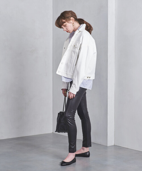 UNITED ARROWS（ユナイテッドアローズ）の「＜JOHN LAWRENCE SULLIVAN（ジョン ローレンスサリバン）＞OVER DENIM ジャケット（デニムジャケット・レディース・ブラック/ロイヤルブルー/ホワイト・FREE）」の17枚目の写真