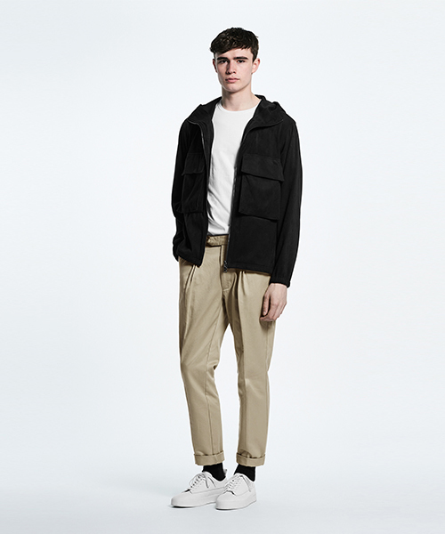 Saturdays NYC（サタデーズ ニューヨークシティ ）の「Gordy Pleated Twill Pants（スラックス・メンズ・ブラック/ベージュ/ネイビー・30/32/29/28/34）」の9枚目の写真