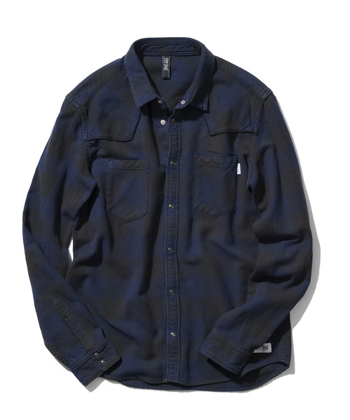 FACTOTUM（ファクトタム）の「【FACTOTUM JEANS】インディゴブロックチェックウエスタンシャツ（シャツ/ブラウス・メンズ・ネイビー/ブルー・48/44/46）」の7枚目の写真
