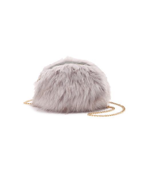 FREE'S MART（フリーズマート）の「ラウンドフェイクファーバッグ（ショルダーバッグ・レディース・ベージュ/グレー/ホワイト・ﾌﾘ-）」の8枚目の写真