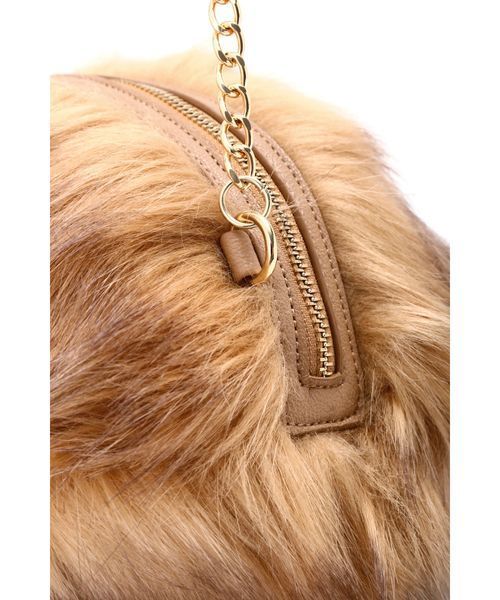 FREE'S MART（フリーズマート）の「ラウンドフェイクファーバッグ（ショルダーバッグ・レディース・ベージュ/グレー/ホワイト・ﾌﾘ-）」の15枚目の写真