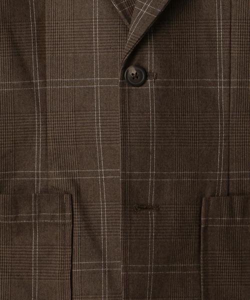 coen（コーエン）の「【セットアップ企画】グレンチェックテーラードジャケット※パンツ別売り（テーラードジャケット・メンズ・ダークグレー/ブラウン・LARGE/MEDIUM/X-LARGE/SMALL）」の8枚目の写真