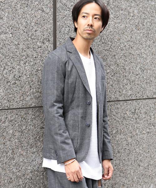 coen（コーエン）の「【セットアップ企画】グレンチェックテーラードジャケット※パンツ別売り（テーラードジャケット・メンズ・ダークグレー/ブラウン・LARGE/MEDIUM/X-LARGE/SMALL）」の20枚目の写真