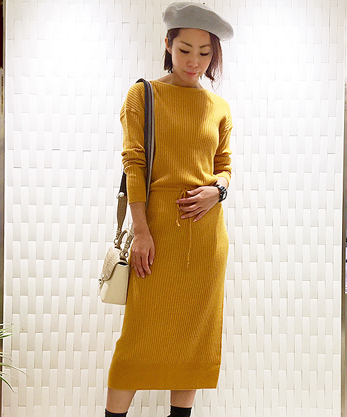 RIVE DROITE（リヴドロワ）の「ウール100ベレー帽（ハンチング/ベレー帽・レディース・グレー/パープル/マスタード/ブラック・FREE）」の7枚目の写真