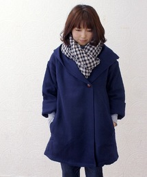 【armoire*】アルモワール　ウール混中綿キルト裏地ドロップショルダーフードコート