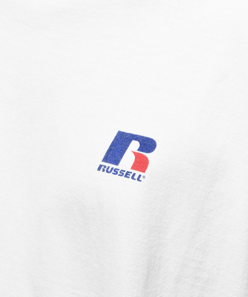 RUSSELL(ラッセル)の「【RUSSELL ATHLETIC】別注バットウィングプリントTシャツ(Tシャツ/カットソー・メンズ・ブラック/オフホワイト・M/L/XL)」の7枚目の写真