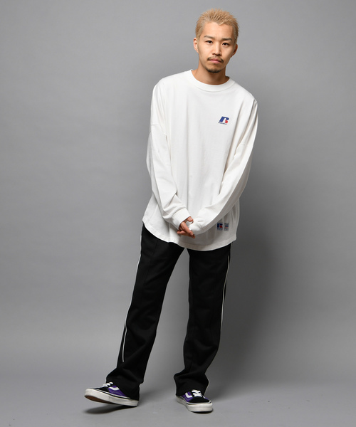 RUSSELL(ラッセル)の「【RUSSELL ATHLETIC】別注バットウィングプリントTシャツ(Tシャツ/カットソー・メンズ・ブラック/オフホワイト・M/L/XL)」の11枚目の写真