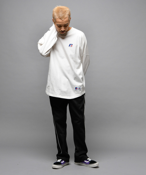 RUSSELL(ラッセル)の「【RUSSELL ATHLETIC】別注バットウィングプリントTシャツ(Tシャツ/カットソー・メンズ・ブラック/オフホワイト・M/L/XL)」の12枚目の写真