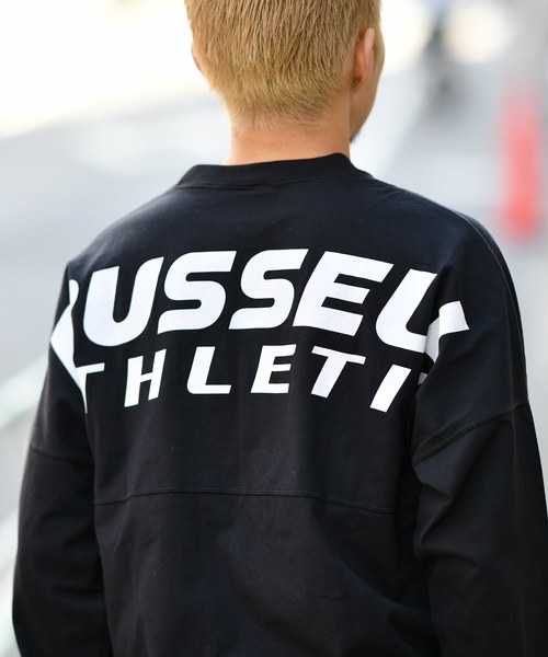 RUSSELL(ラッセル)の「【RUSSELL ATHLETIC】別注バットウィングプリントTシャツ(Tシャツ/カットソー・メンズ・ブラック/オフホワイト・M/L/XL)」の16枚目の写真