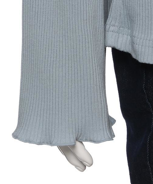 Lindsay(リンジィ)の「キャンディスリーブ テレコ長袖Tシャツ(Tシャツ/カットソー・キッズ・レッド/オフホワイト/サックスブルー・150/160)」の8枚目の写真