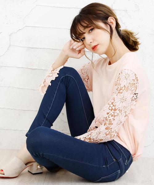 Girly Doll（ガーリードール）の「履き心地抜群のスキニーパンツ!!（デニムパンツ・レディース・ブラック/ホワイト/インディゴブルー/ワンウォッシュ/ダークインディゴブルー・M/S/XS/L/LL）」の22枚目の写真