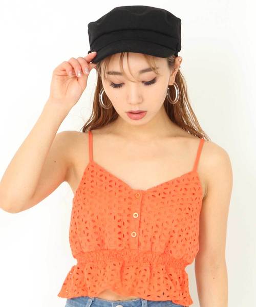 ENVYM(アンビー)の「Cotton Lace CA (キャミソール・レディース・ホワイト/ブラック/イエロー/オレンジ・FREE)」の4枚目の写真