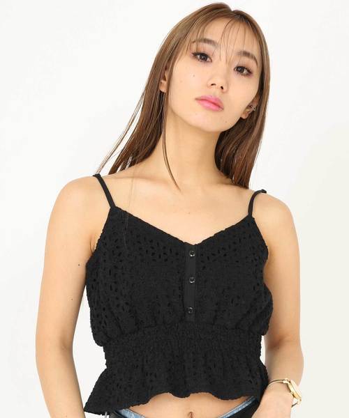 ENVYM(アンビー)の「Cotton Lace CA (キャミソール・レディース・ホワイト/ブラック/イエロー/オレンジ・FREE)」の2枚目の写真