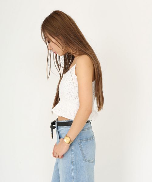 ENVYM(アンビー)の「Cotton Lace CA (キャミソール・レディース・ホワイト/ブラック/イエロー/オレンジ・FREE)」の8枚目の写真