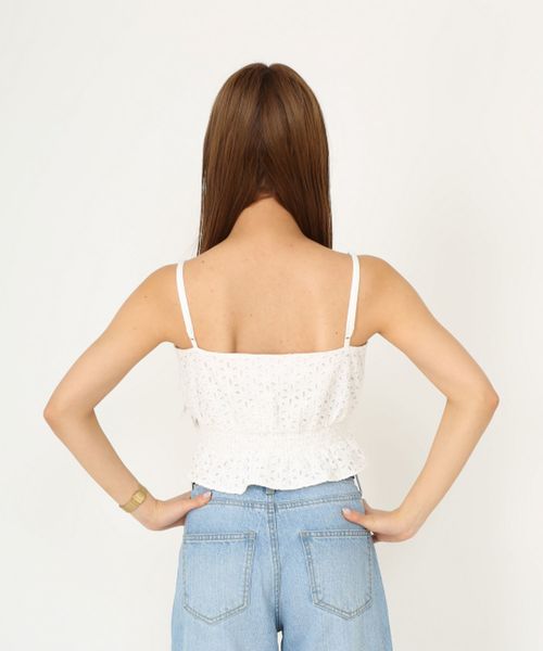 ENVYM(アンビー)の「Cotton Lace CA (キャミソール・レディース・ホワイト/ブラック/イエロー/オレンジ・FREE)」の5枚目の写真
