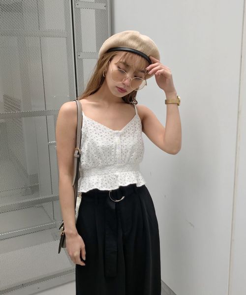 ENVYM(アンビー)の「Cotton Lace CA (キャミソール・レディース・ホワイト/ブラック/イエロー/オレンジ・FREE)」の15枚目の写真
