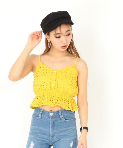 ENVYM(アンビー)の「Cotton Lace CA (キャミソール・レディース・ホワイト/ブラック/イエロー/オレンジ・FREE)」の13枚目の写真
