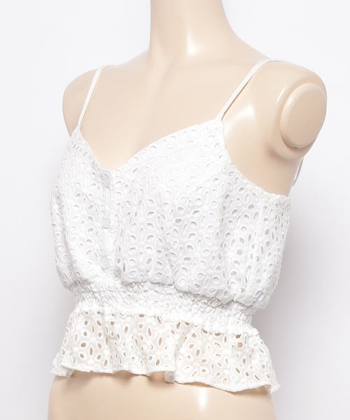 ENVYM(アンビー)の「Cotton Lace CA (キャミソール・レディース・ホワイト/ブラック/イエロー/オレンジ・FREE)」の10枚目の写真