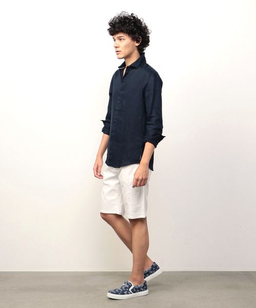 ARMANI EXCHANGE(アルマーニエクスチェンジ)の「【AXアルマーニ エクスチェンジ】リネンシャツ(シャツ/ブラウス・メンズ・ホワイト/ネイビー・LARGE/MEDIUM/SMALL/X-SMALL/X-LARGE)」の12枚目の写真