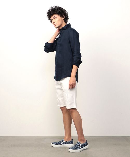 ARMANI EXCHANGE(アルマーニエクスチェンジ)の「【AXアルマーニ エクスチェンジ】リネンシャツ(シャツ/ブラウス・メンズ・ホワイト/ネイビー・LARGE/MEDIUM/SMALL/X-SMALL/X-LARGE)」の10枚目の写真