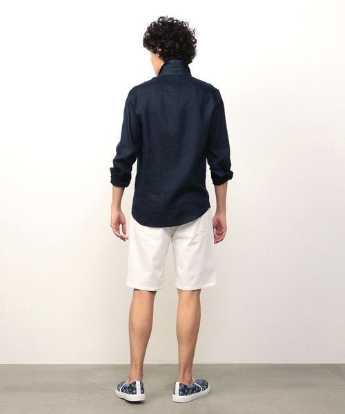 ARMANI EXCHANGE(アルマーニエクスチェンジ)の「【AXアルマーニ エクスチェンジ】リネンシャツ(シャツ/ブラウス・メンズ・ホワイト/ネイビー・LARGE/MEDIUM/SMALL/X-SMALL/X-LARGE)」の14枚目の写真