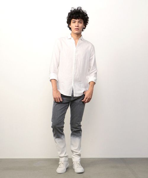 ARMANI EXCHANGE(アルマーニエクスチェンジ)の「【AXアルマーニ エクスチェンジ】リネンシャツ(シャツ/ブラウス・メンズ・ホワイト/ネイビー・LARGE/MEDIUM/SMALL/X-SMALL/X-LARGE)」の16枚目の写真
