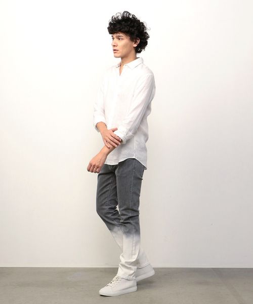 ARMANI EXCHANGE(アルマーニエクスチェンジ)の「【AXアルマーニ エクスチェンジ】リネンシャツ(シャツ/ブラウス・メンズ・ホワイト/ネイビー・LARGE/MEDIUM/SMALL/X-SMALL/X-LARGE)」の7枚目の写真