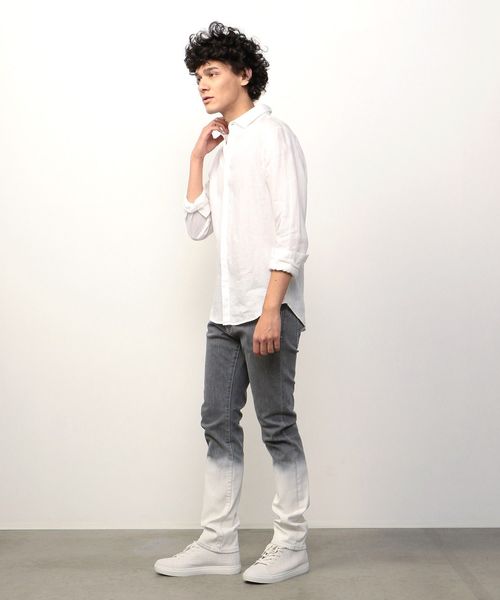 ARMANI EXCHANGE(アルマーニエクスチェンジ)の「【AXアルマーニ エクスチェンジ】リネンシャツ(シャツ/ブラウス・メンズ・ホワイト/ネイビー・LARGE/MEDIUM/SMALL/X-SMALL/X-LARGE)」の13枚目の写真