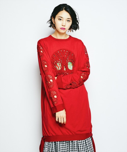HYSTERIC GLAMOUR（ヒステリックグラマー）の「SKULL LACEプルオーバー