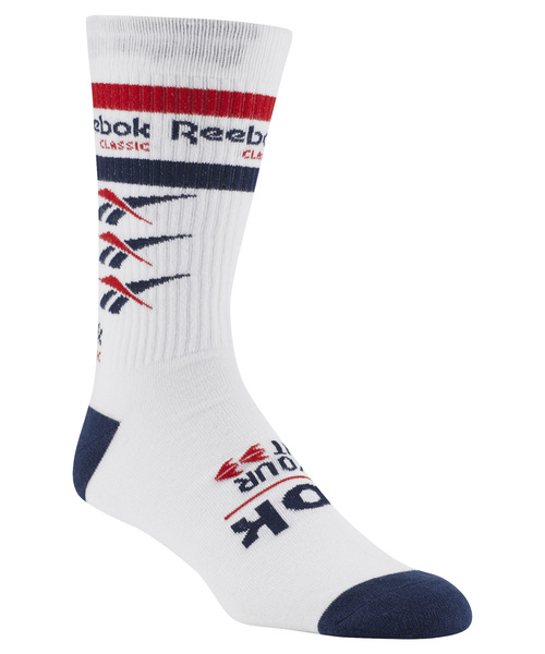 Reebok（リーボック）の「CL ベクター クルー ソックス（ソックス/靴下・メンズ・ホワイト/ネイビー・22.0～24.0cm/24.0～26.0cm/26-28cm）」の2枚目の写真