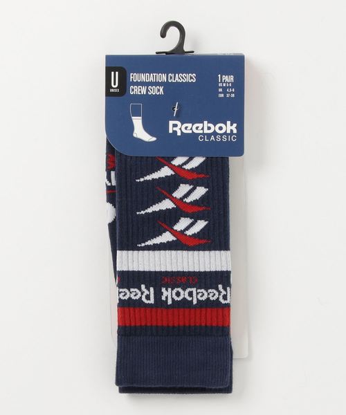 Reebok（リーボック）の「CL ベクター クルー ソックス（ソックス/靴下・メンズ・ホワイト/ネイビー・22.0～24.0cm/24.0～26.0cm/26-28cm）」の4枚目の写真